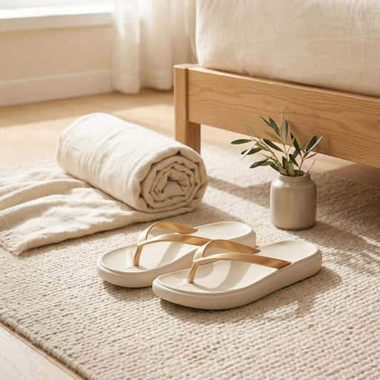 Softslide™ Women's EVA Foam Slide Sandals in a calm home setting