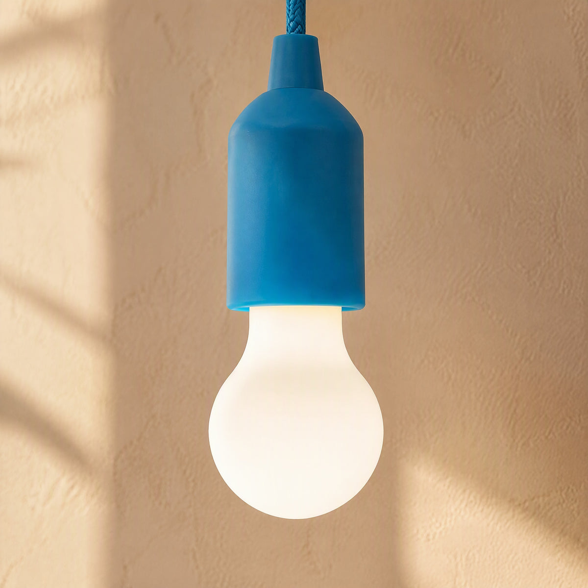 Drawglow™ Battery-Powered LED Drawstring Lamp, material and detail close-up