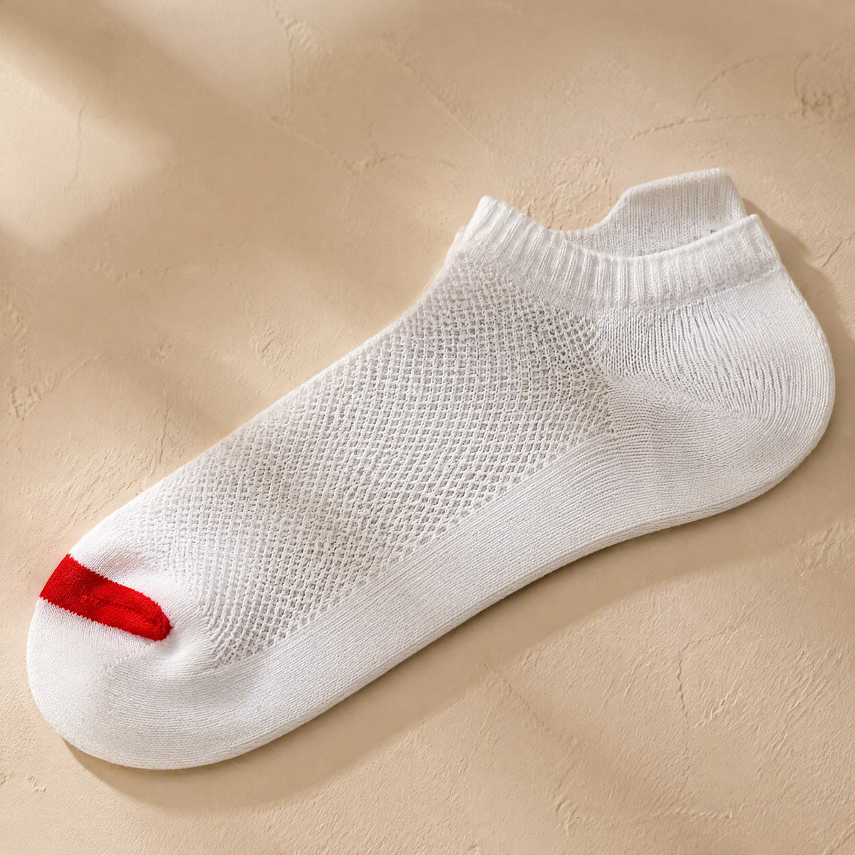 Lowdeck™ Polyester Low-Cut Boat Socks, material and detail close-up
