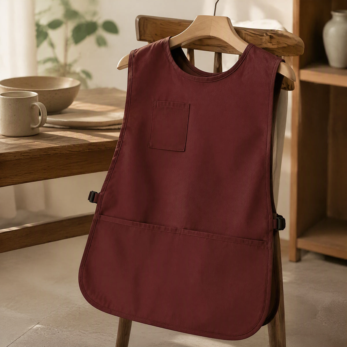 Tasktough™ PVC Sleeveless Work Apron, styled close view