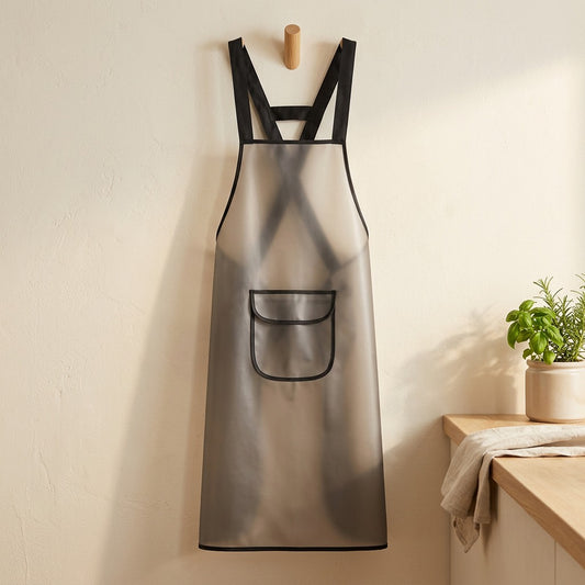 Splashcape™ TPU Waterproof Kitchen Apron in a calm home setting