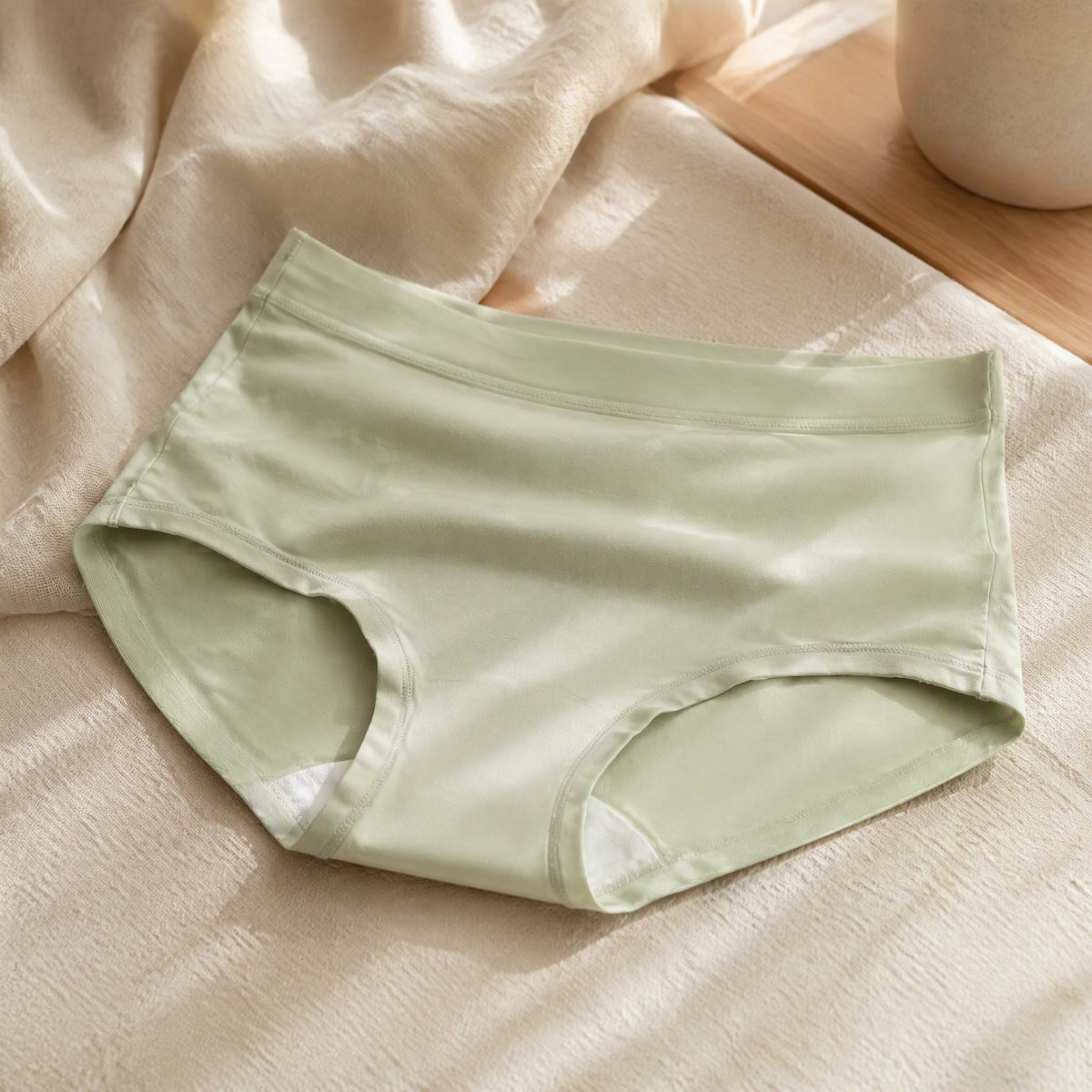 Modalcalm™ Modal Women's Mid-Waist Briefs, styled close view