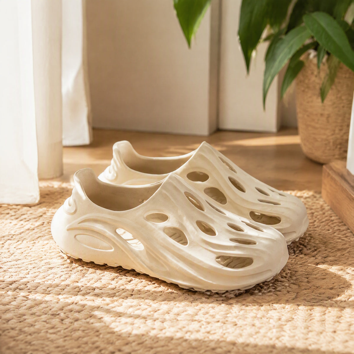 Trailfoam™ Men's EVA Foam Outdoor Clogs in a calm home setting