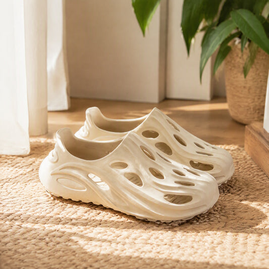 Trailfoam™ Men's EVA Foam Outdoor Clogs in a calm home setting