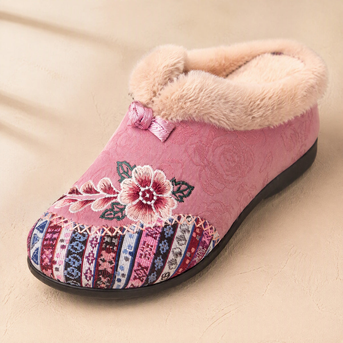 Snownest™ Women's Cotton Snow Boots, material and detail close-up