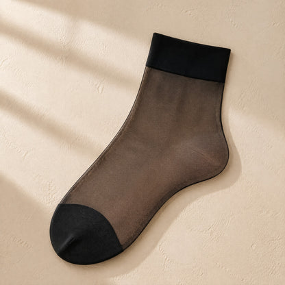 Sheerloom™ 15D Viscose Stockings, material and detail close-up