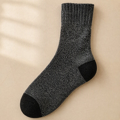Calfweave™ Polyester Mid-Calf Socks, material and detail close-up