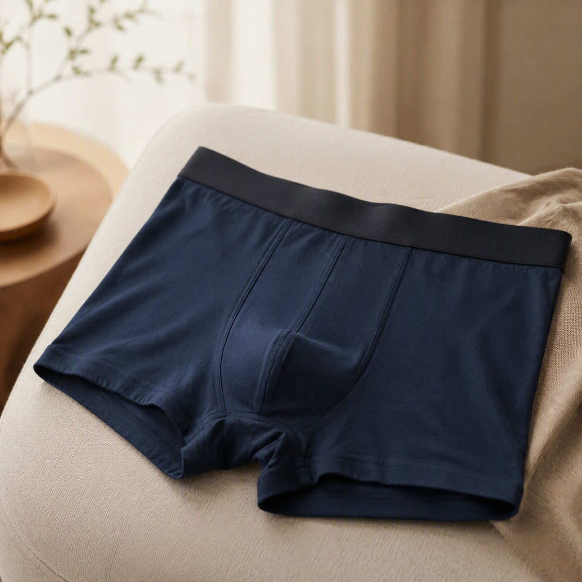 Pureknit™ Pure Cotton Men's Boxer Briefs, styled close view