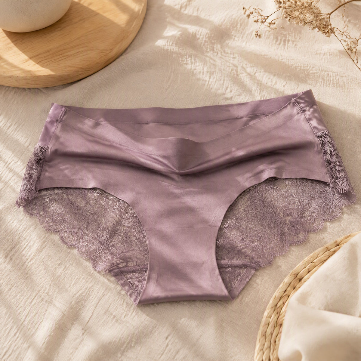 Chillrise™ Ice Silk Mid-Rise Panties in a calm home setting