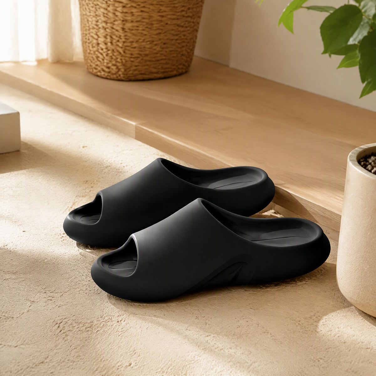 Summerstep™ EVA Summer Flip-Flop Slippers in a calm home setting