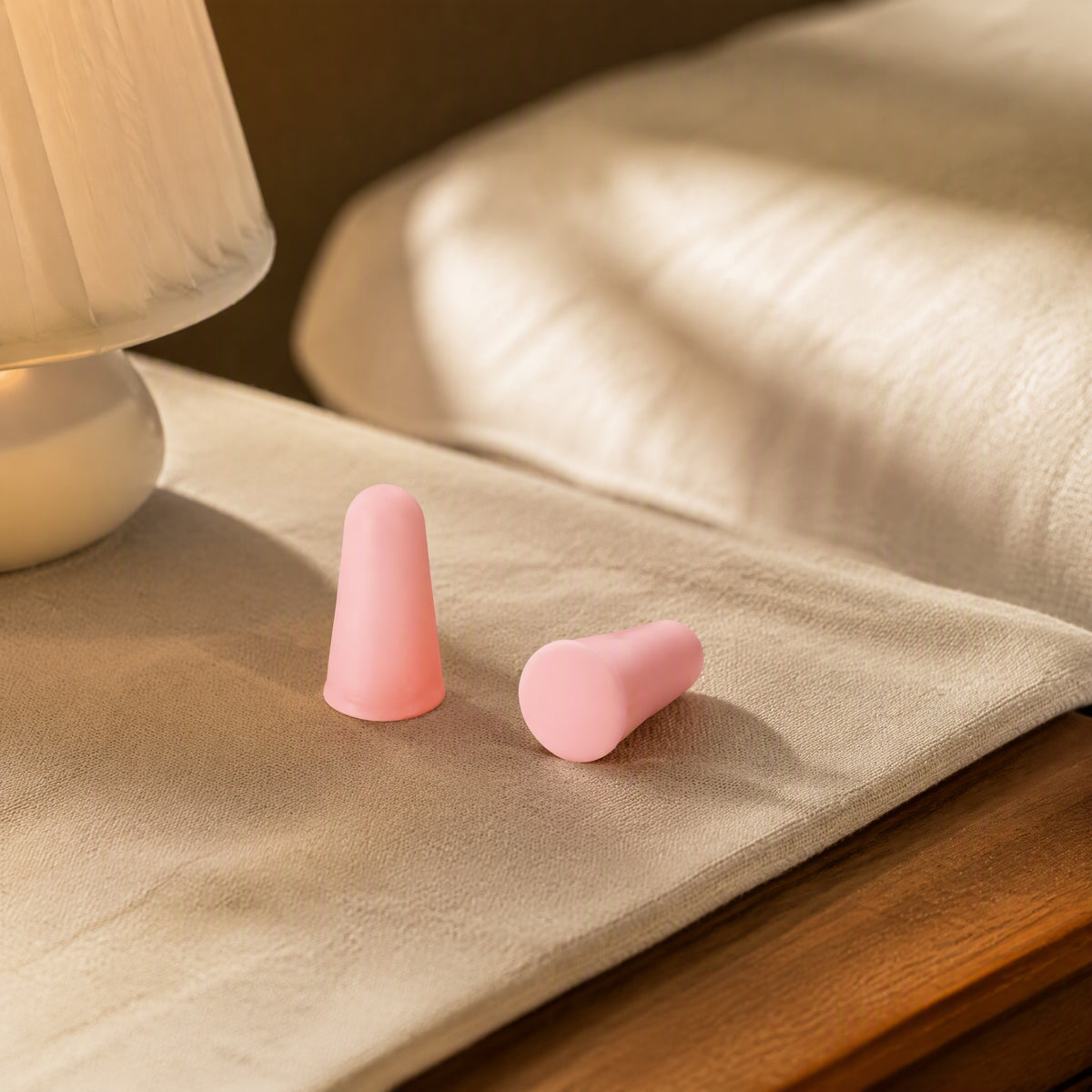 Sleephush™ Silicone Sleep Earplugs, styled close view