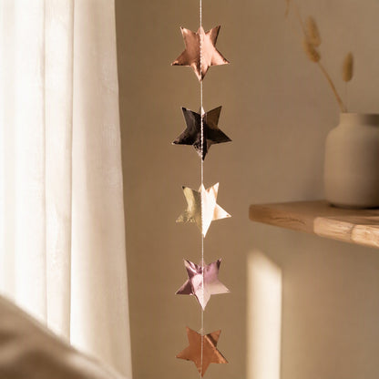 Starpetal™ Paper Star Flower Hanging Decoration, styled close view