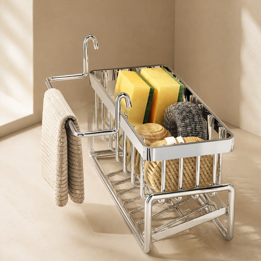 Spongedge™ Carbon Steel Kitchen Sink Sponge Holder