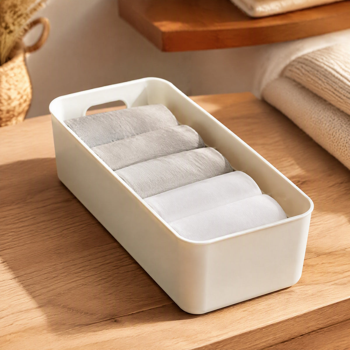 Drawercove™ Plastic Drawer Storage Box, styled close view