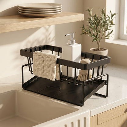 Countercove™ Countertop Kitchen Storage Rack, styled close view