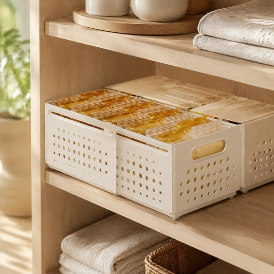 Cabinetuck™ Plastic Cabinet Storage Box in a calm home setting