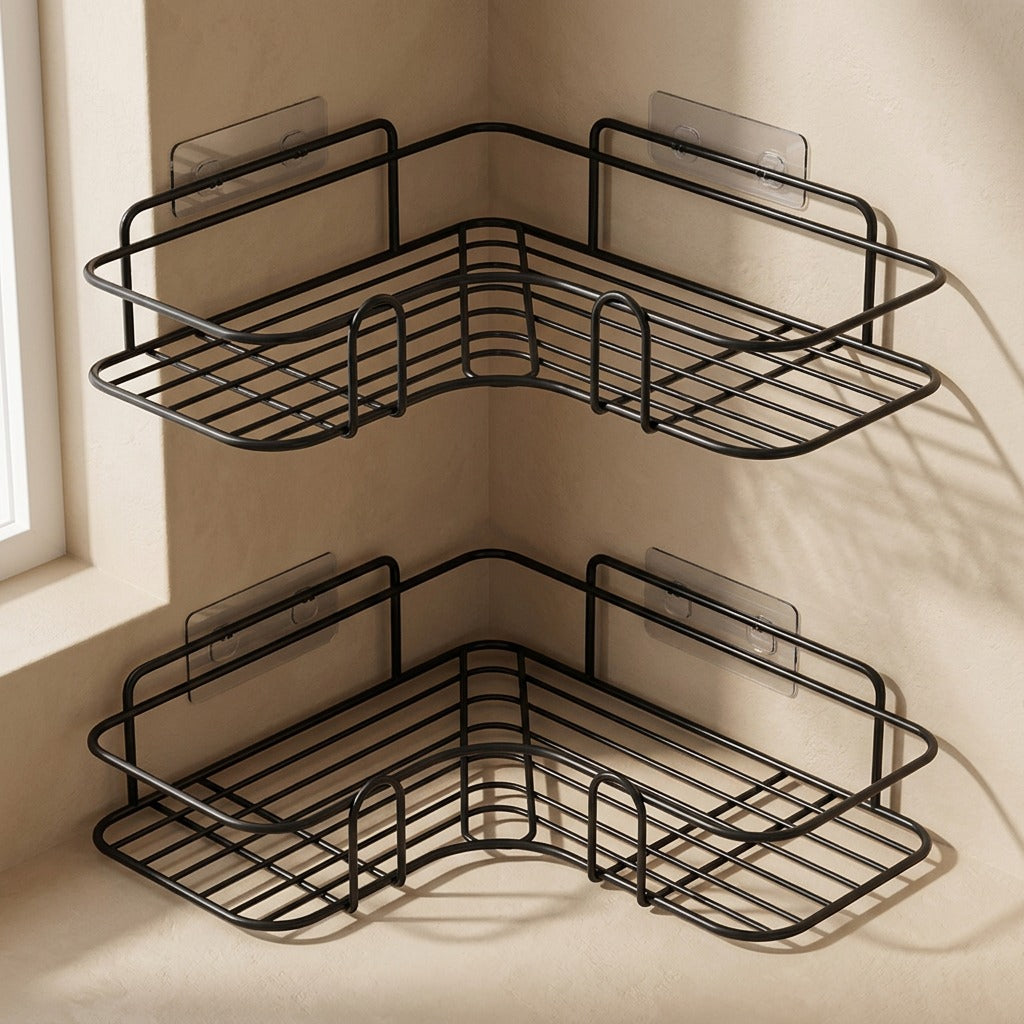 Nookrest™ Iron Bathroom Corner Shelf