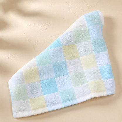 Softplaid™ Pure Cotton Plaid Gauze Towel, material and detail close-up