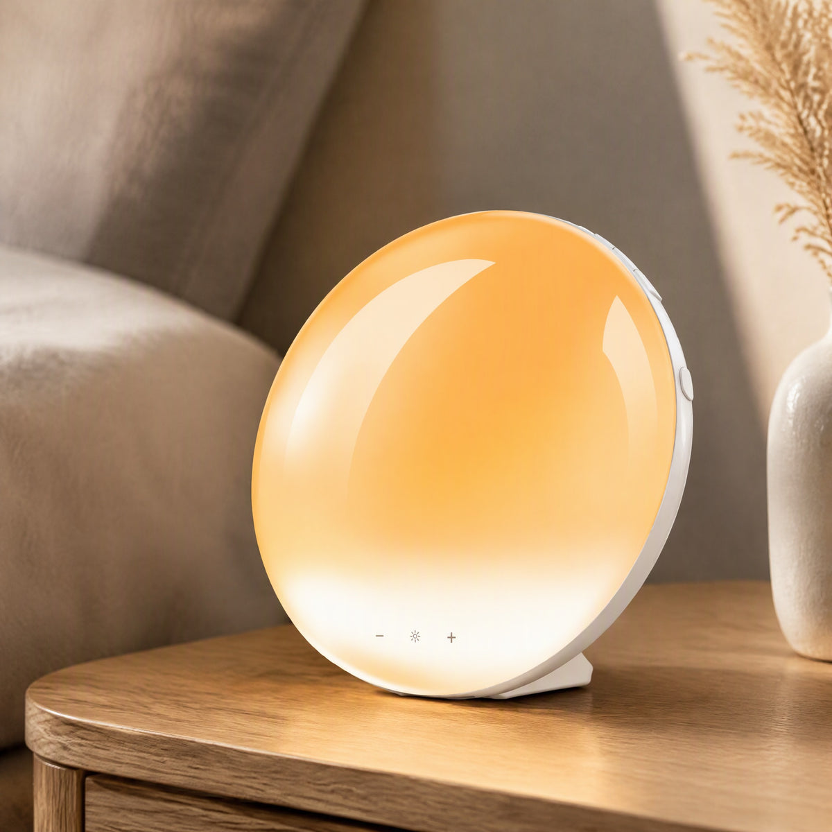 Sunshift™ Color Changing Sunrise Alarm Clock, styled close view