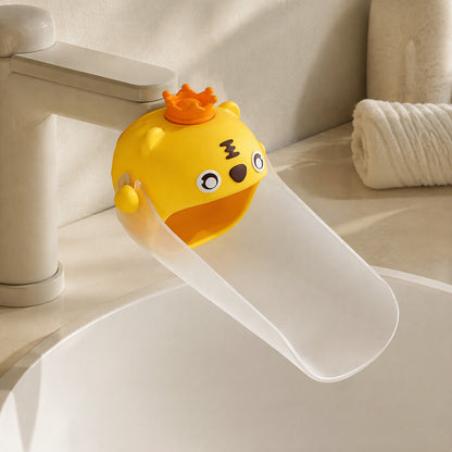Littleflow™ Silicone Faucet Extender for Children, styled close view