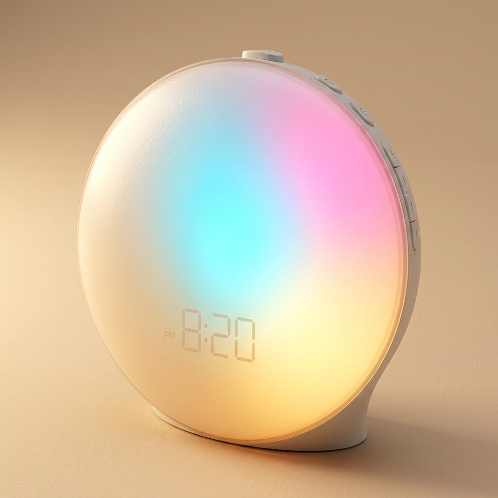 Dawnrest™ Touch Sunrise Alarm Clock With White Noise, material and detail close-up