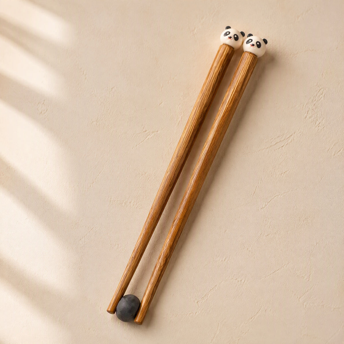 Gripgrain™ Wooden Practice Chopsticks for Children, material and detail close-up