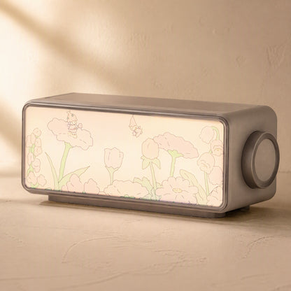 Glowhush™ White Noise Night Light Speaker, material and detail close-up
