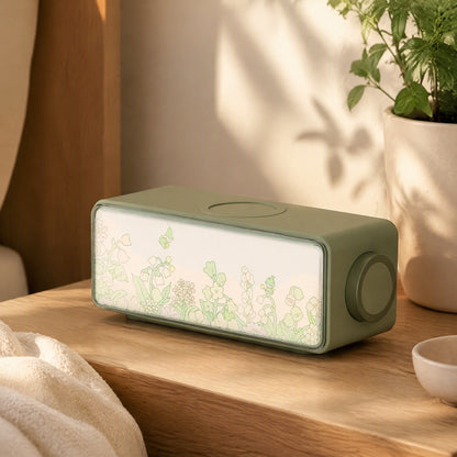 Glowhush™ White Noise Night Light Speaker in a calm home setting
