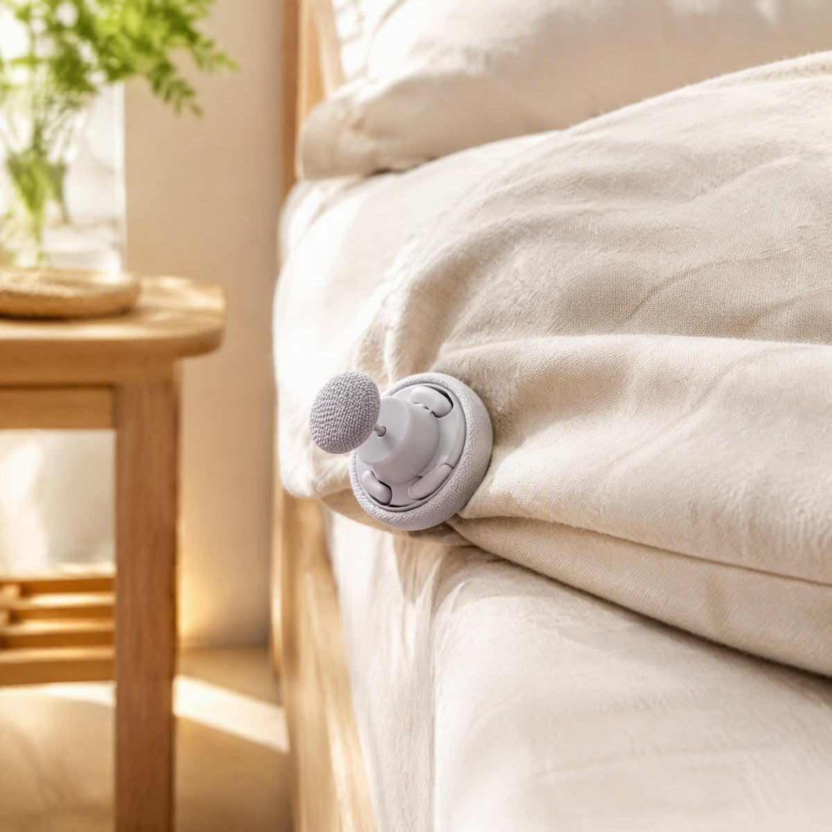 Quiltfast™ Detachable Quilt Cover Fixer in a calm home setting