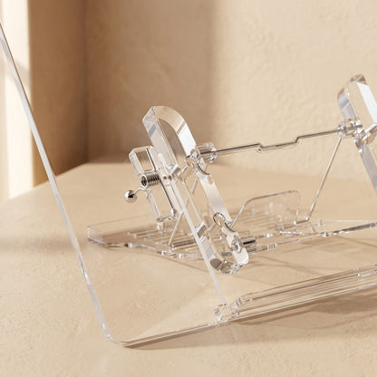 Cleartilt™ Acrylic Adjustable Book Stand, material and detail close-up