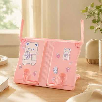 Pageease™ Plastic Book Reading Stand in a calm home setting