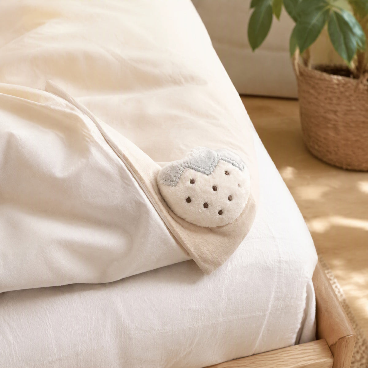 Duvetdot™ Cartoon Duvet Cover Clips in a calm home setting