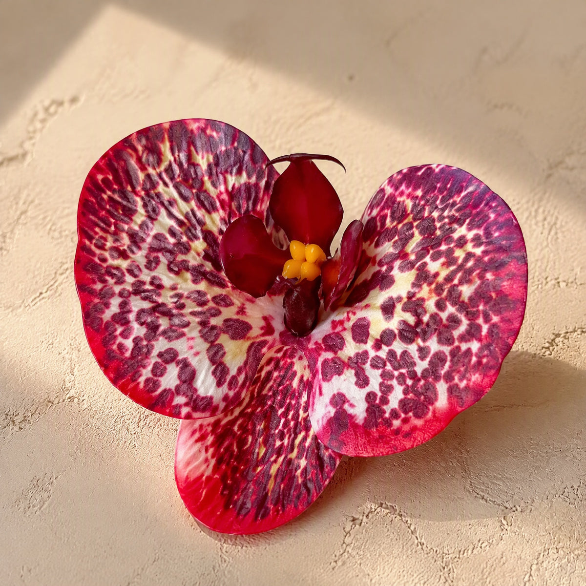Orchidawn™ Silicone Phalaenopsis Orchid Flower, material and detail close-up