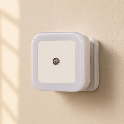 Dusktile™ Square Light-Controlled LED Night Light, material and detail close-up