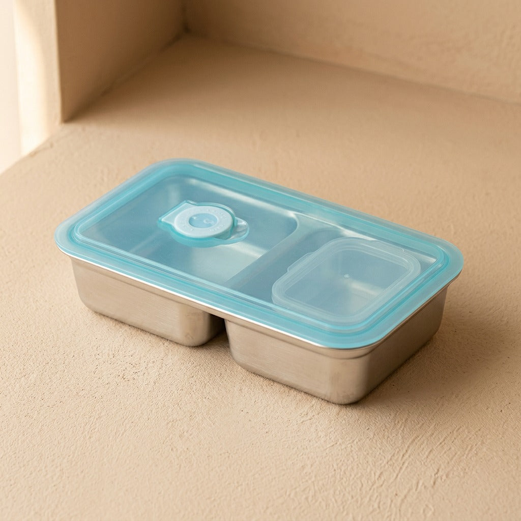 Tintrail™ 304 Stainless Steel Lunch Box, material and detail close-up
