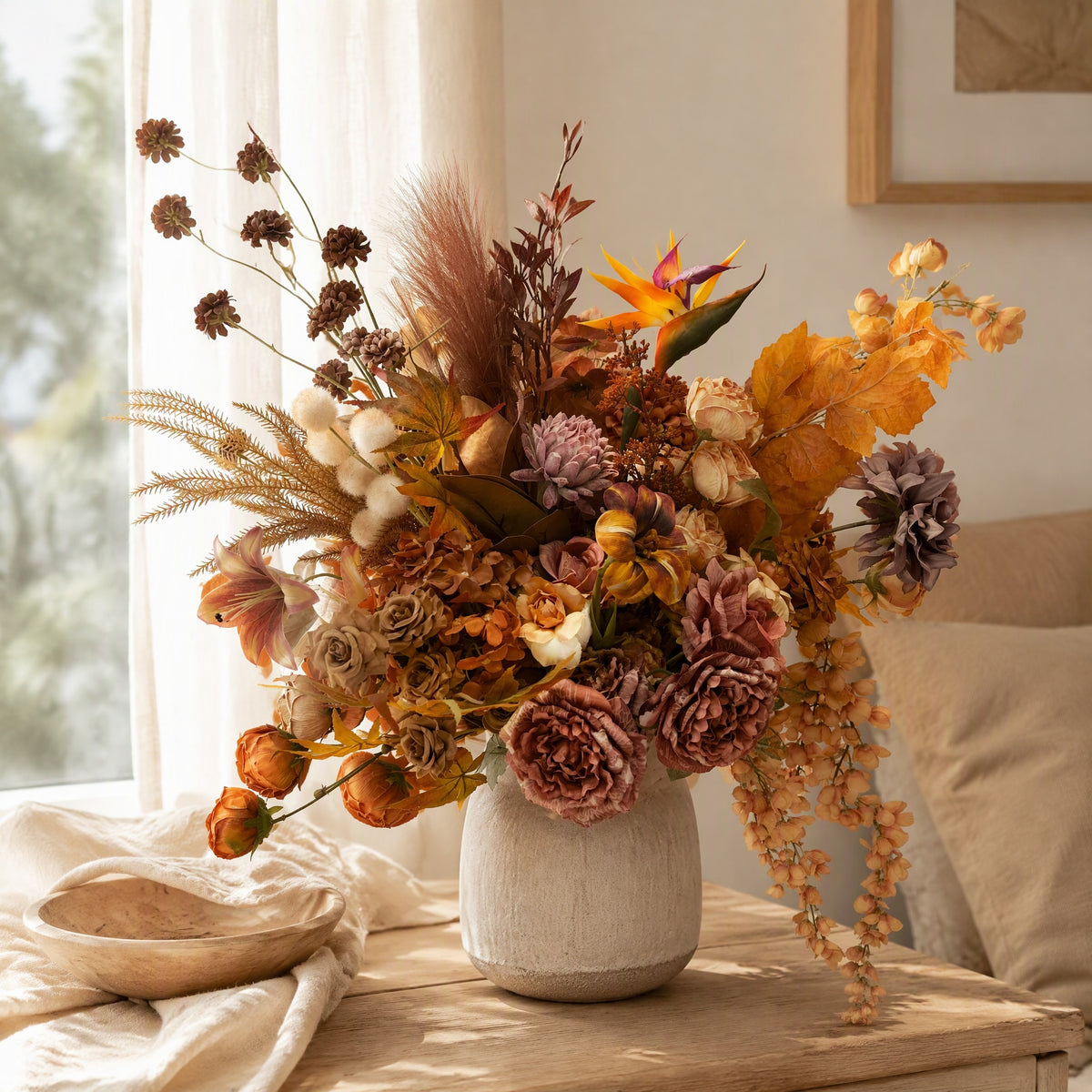 Branchjoy™ Artificial Flower Arrangement Branch in a calm home setting