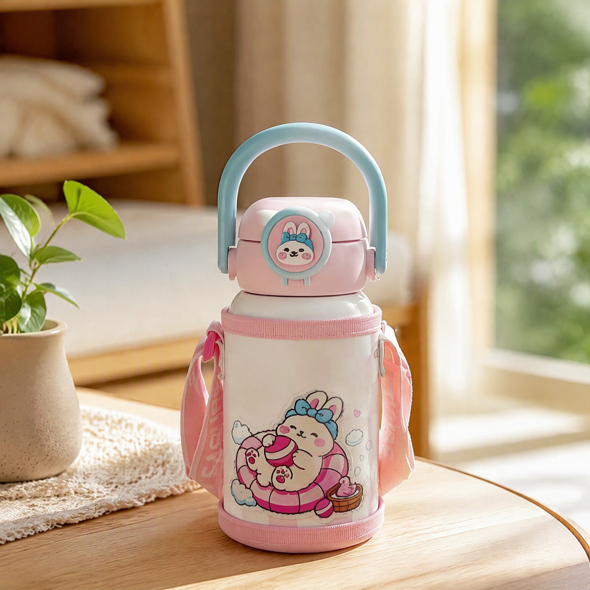 Siptherm™ 316 Stainless Steel Children's Thermos Cup in a calm home setting