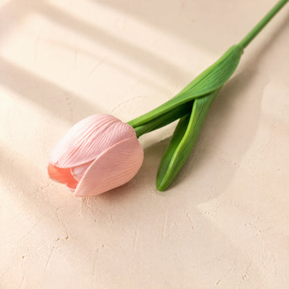 Tulipform™ Artificial Plastic Tulip Flower, material and detail close-up