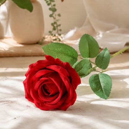 Rosecloth™ Artificial Rose Flower in Silk Cloth in a calm home setting