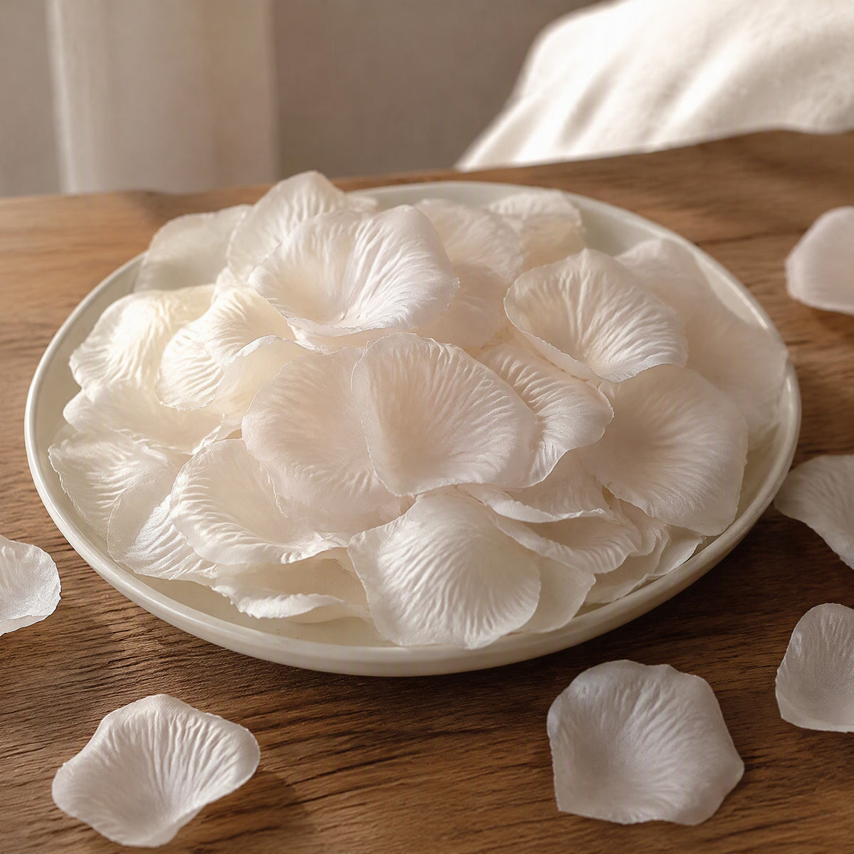 Petaldrift™ Artificial Rose Petal Decorations, styled close view
