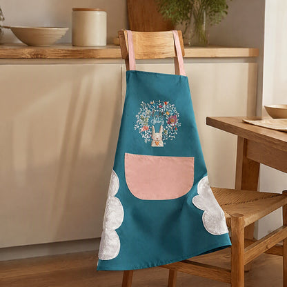 Wipeapron™ PVC Waterproof Kitchen Apron, styled close view