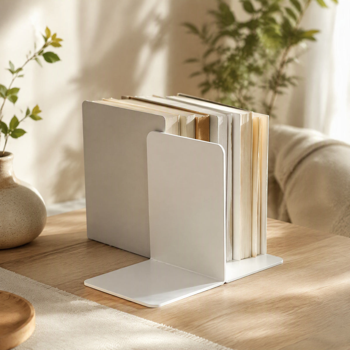 Deskread™ Plastic Desktop Book Stand in a calm home setting
