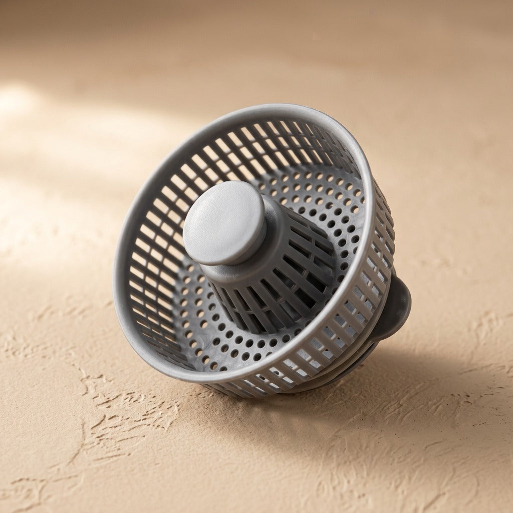 Flowstop™ Kitchen Sink Drain Plug, material and detail close-up