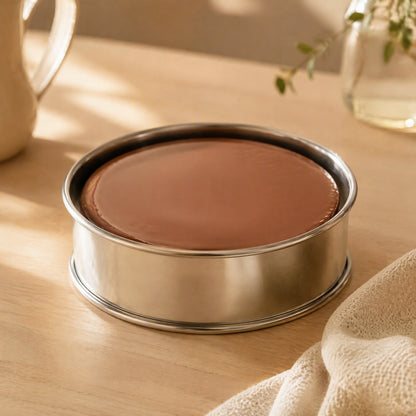 Steelbake™ Stainless Steel Round Cake Mold, styled close view