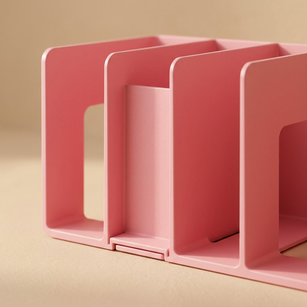 Pageframe™ Four-Frame Plastic Book Holder, material and detail close-up