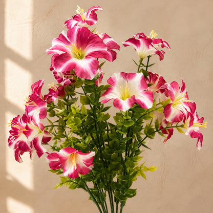 Glorysprig™ Artificial Morning Glory Flower Bouquet, material and detail close-up