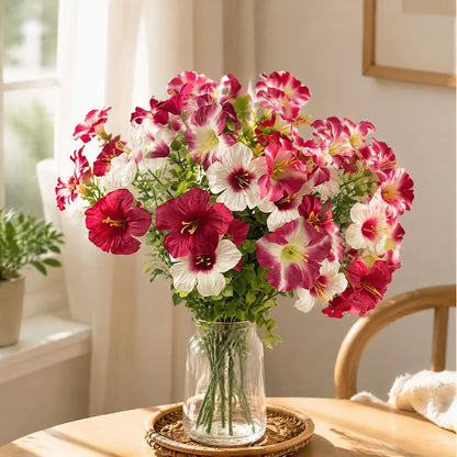 Glorysprig™ Artificial Morning Glory Flower Bouquet in a calm home setting