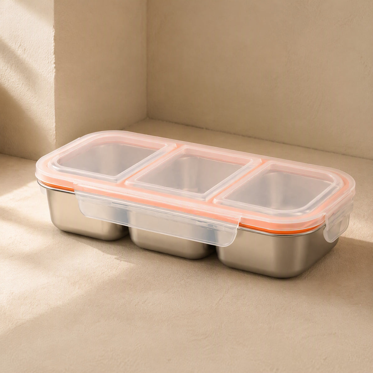 Steeltuck™ 304 Stainless Steel Compartment Lunch Box