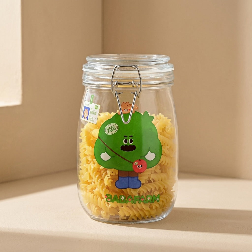 Ovalsafe™ Oval Glass Storage Jar