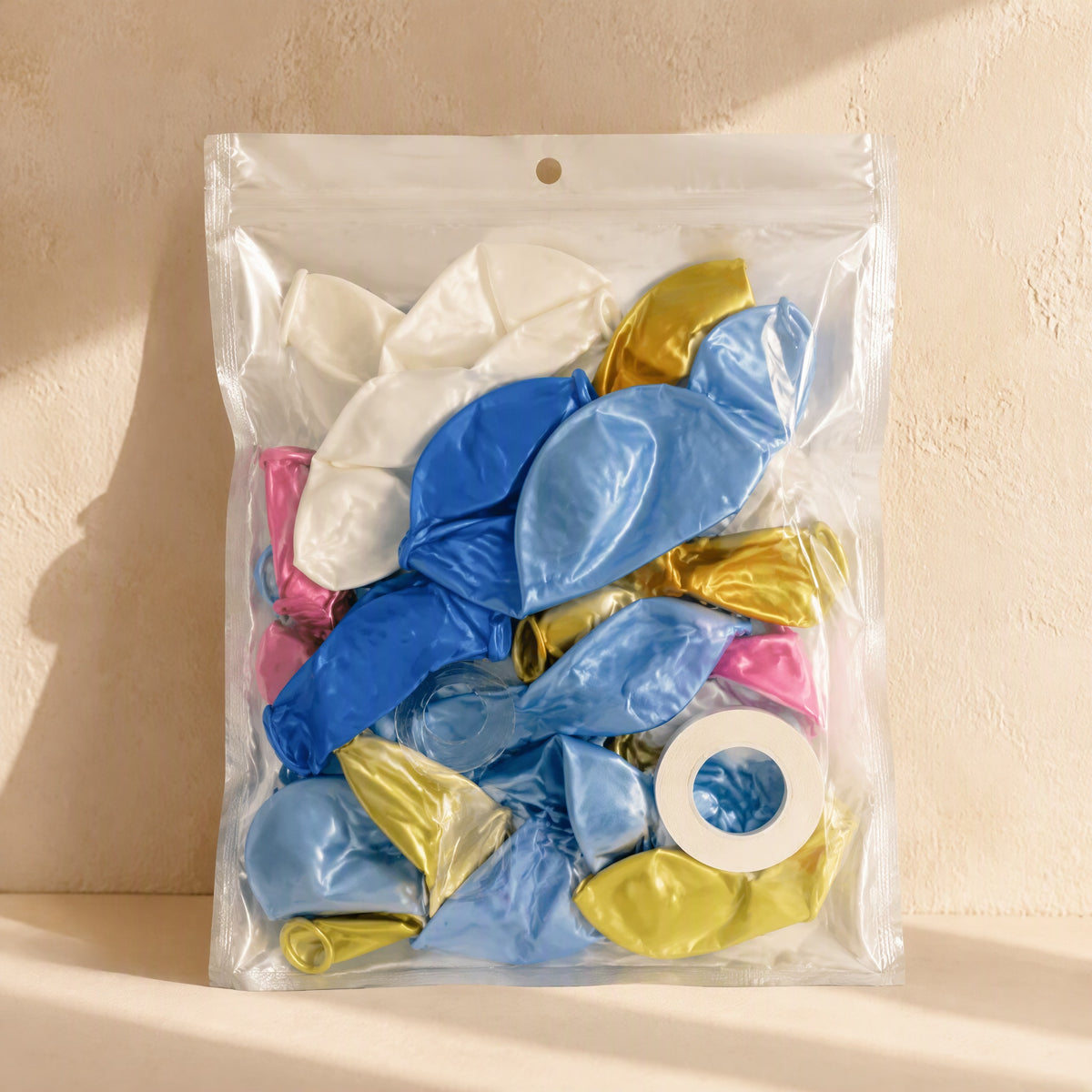Balloonrise™ 12-Inch Latex Balloon Garland Set, material and detail close-up